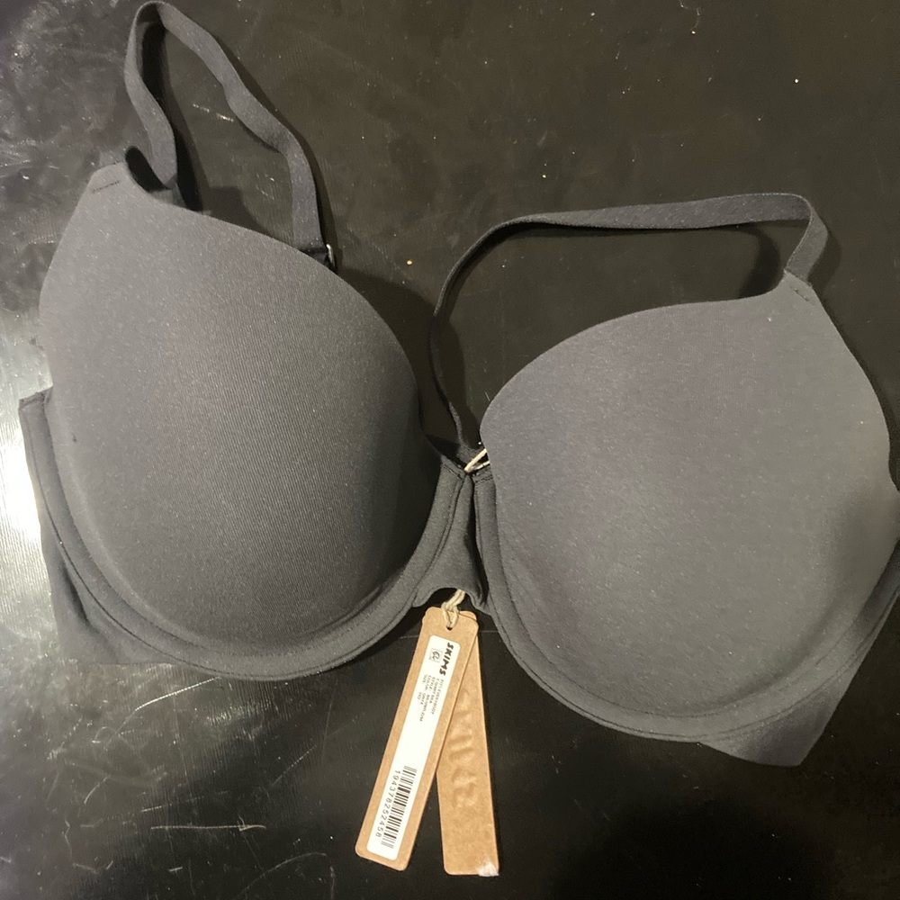 Black skims bra
